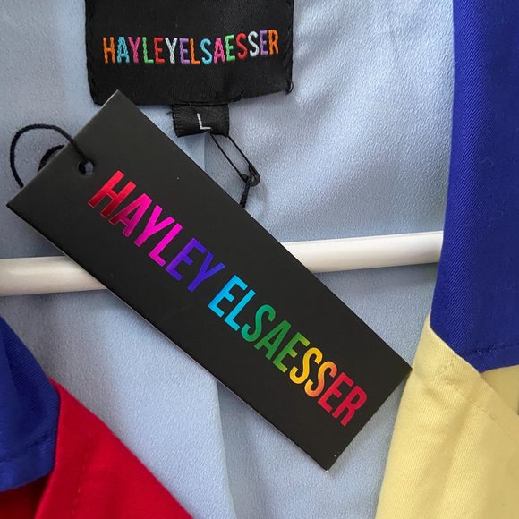 NWT Hayley Elsaesser Picnic Colour Block Moto Jacket - Picture 6 of 12